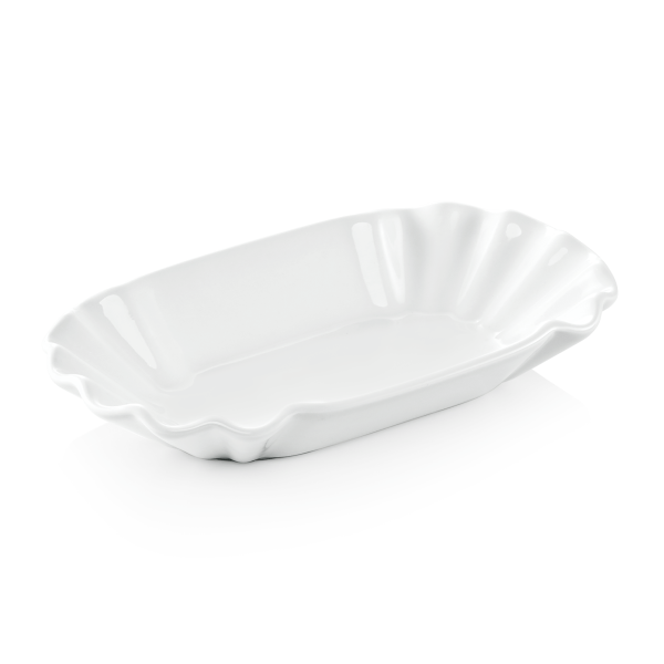 Barquette à frites en porcelaine - 20 x 11 cm (lot de 6)