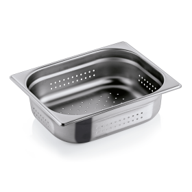 Bac gastro GN 1/2 inox 18/8 perforé – Profondeur 100 mm