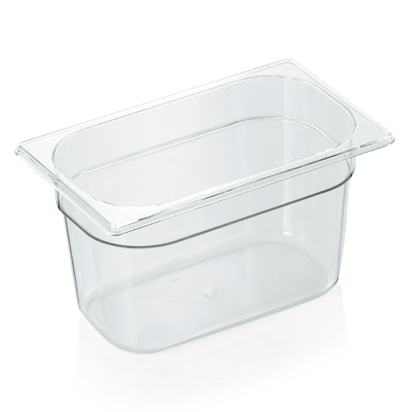 Bac gastro GN 1/4 en polycarbonate – Profondeur 150 mm