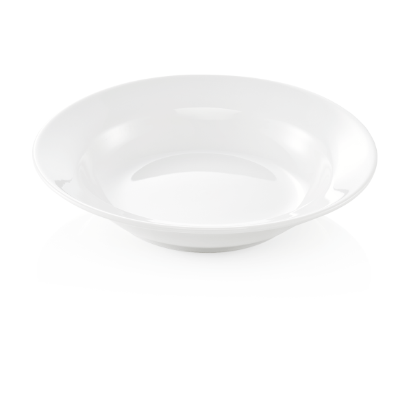 Assiette creuse en porcelaine - Ø 22 cm (lot de 6)