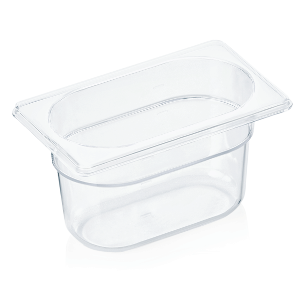 Bac gastro GN 1/9 en polycarbonate - Profondeur 100 mm