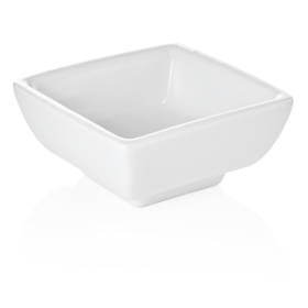Mini bol carré en porcelaine - 8 x 8 cm - 100 ml (lot de 12)