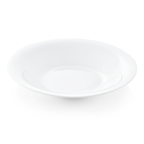 Assiette creuse en verre trempé - Ø 24 cm (lot de 6)