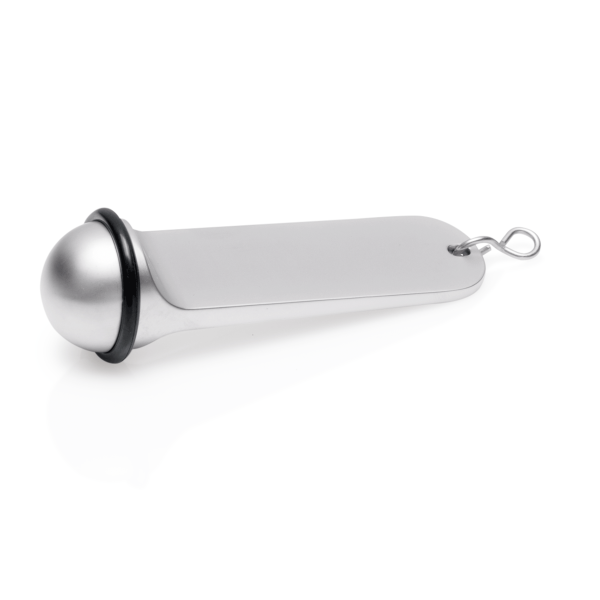 Porte-clés en zinc argenté - Ø 3,5 - Hauteur 11 cm (lot de 10)