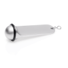 Porte-clés en zinc argenté - Ø 3,5 - Hauteur 11 cm (lot de 10)