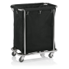 Sac à linge noir en nylon - 60 x 35 cm - 150 L