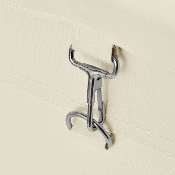 Sac à linge beige en nylon - 60 x 35 cm - 150 L