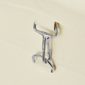 Sac à linge beige en nylon - Ø 60 x 70 cm - 150 L