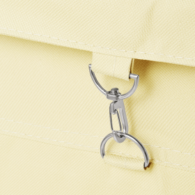 Sac à linge crème en nylon - 80 x 50 cm - 220 L