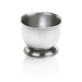 Coquetier en acier chrome-nickel - Hauteur 4 cm (lot de 6)