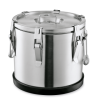 Récipient isotherme inox chromé avec joint - 10 L - Ø 28 cm