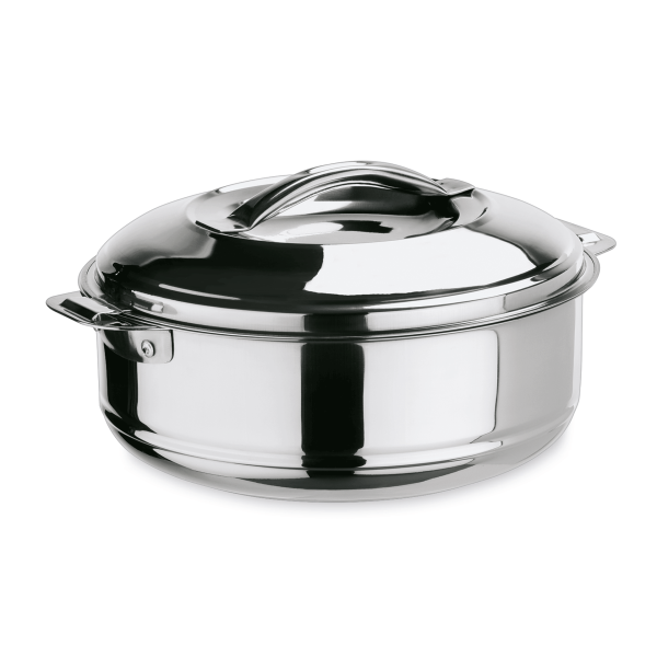 Marmite isotherme inox chromé - 3,5 L - Ø 30 cm