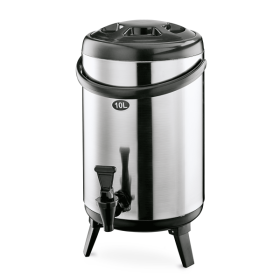 Distributeur de boissons isotherme inox sur pieds - 10 L - Ø 24 cm