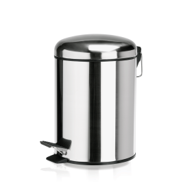 Poubelle inox à pédale - 5 L - Ø 20 cm