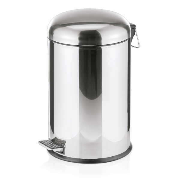 Poubelle inox à pédale - 20 L - Ø 30 cm