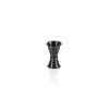 Jigger inox chromé - 1,5/3 cl - Noir