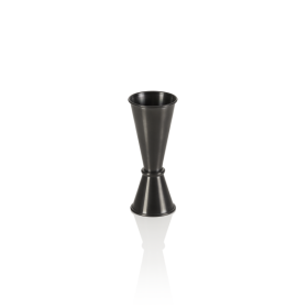 Jigger inox chromé - 2,5/5 cl - Noir