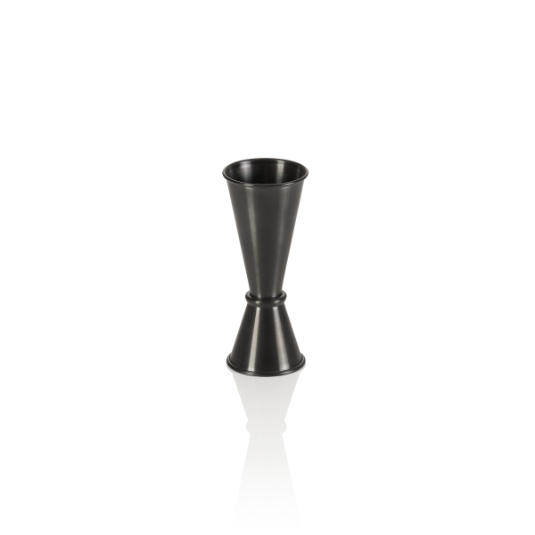Jigger inox chromé - 2,5/5 cl - Noir