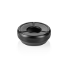 Cendrier coupe-vent inox - Ø 12 cm - Noir