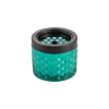 Cendrier coupe-vent en verre - Ø 9,5 cm - Turquoise
