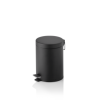 Poubelle à pédale métallique - 5 L - Ø 20,5 cm - Noire