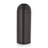 Poubelle inox chromé - 30 L - Ø 32 cm - Noire