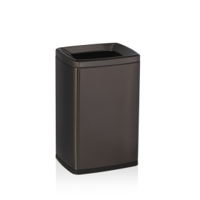 Poubelle inox chromé et plastique - 20 L