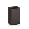 Poubelle inox chromé et plastique - 20 L