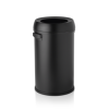 Poubelle inox et polypropylène avec poignées - 65 L - Ø 40 cm - Noire