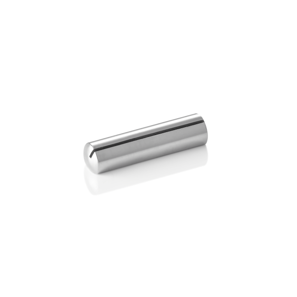 Porte-cartes en acier chrome-nickel brossé - 5 x 1 cm (lot de 4)