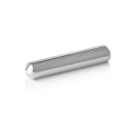 Porte-cartes inox chromé brossé - 8 x 1 cm (lot de 4)