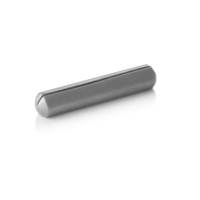 Porte-cartes inox chromé vintage - 8 x 1 cm (lot de 4)