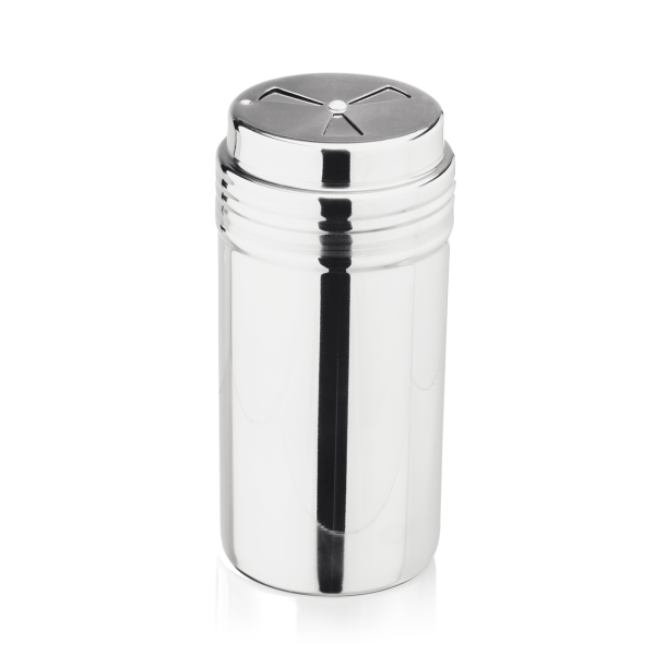 Saupoudreuse en acier chrome-nickel - Perforations 2/4/6 mm (lot de 6)
