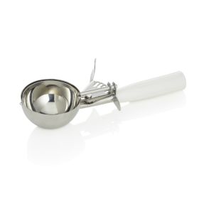 Portionneuse à glace inox 18/8 - 135 ml - Blanche