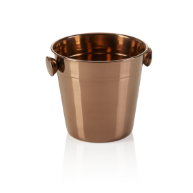 Mini seau à glace inox chromé - 0,5 L - PVD rosé