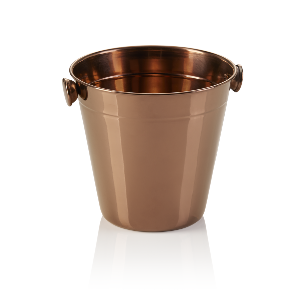 Mini-seau à glace en acier chrome-nickel - 1 L - PVD rosé
