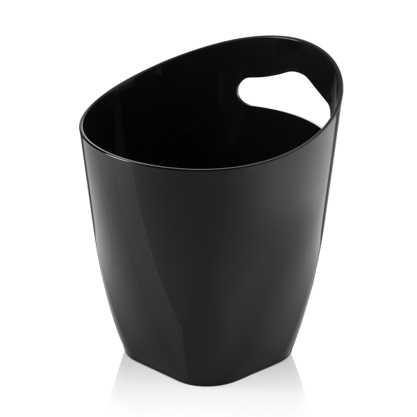 Rafraîchisseur de bouteille en plastique SAN noir - 3,5 L