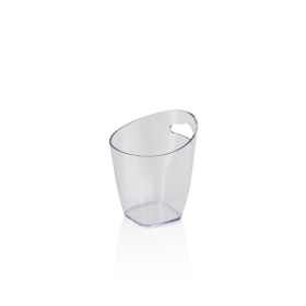 Rafraîchisseur de bouteille en plastique SAN transparent - 0,4 L