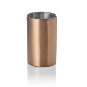 Rafraîchisseur de bouteille inox chromé - Ø 12 cm - PVD rosé