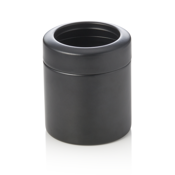 Poubelle à restes de table inox 18/8 noir poudré - 700 ml