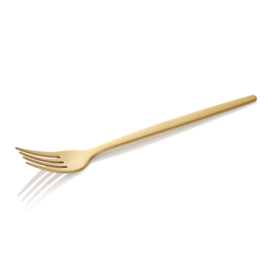 Fourchette de table inox 18/10 - série Alex Gold (lot de 12)