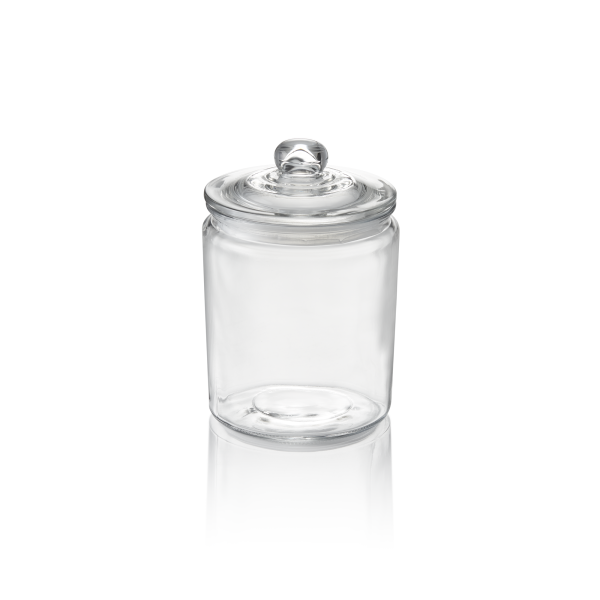 Bocal de stockage en verre avec joint hermétique - 2 L