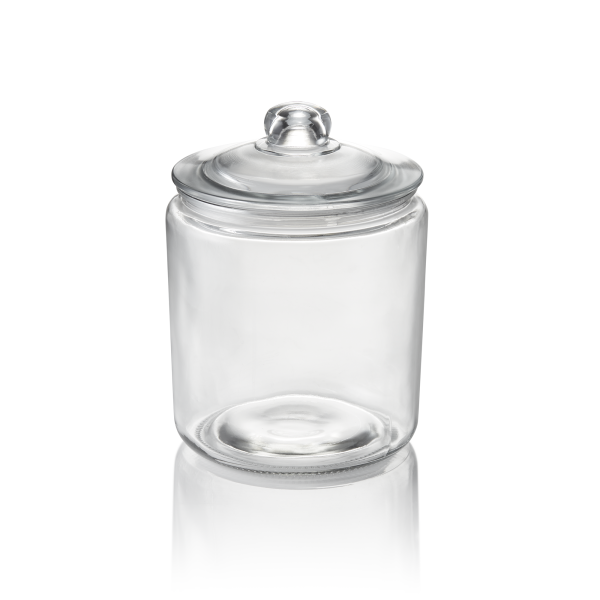Bocal de stockage en verre avec joint hermétique - 4 L