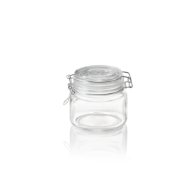 Bocal de stockage en verre avec fermeture hermétique - 0,5 L