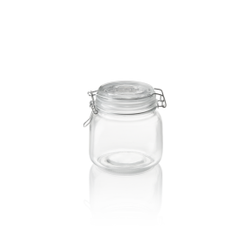 Bocal de stockage en verre avec fermeture hermétique - 0,65 L