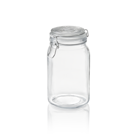 Bocal de stockage en verre avec fermeture hermétique - 1,5 L