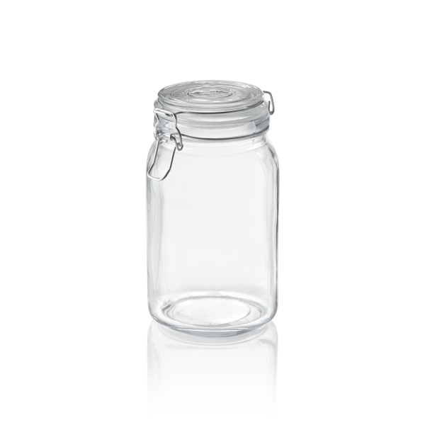 Bocal de stockage en verre avec fermeture hermétique - 1,5 L