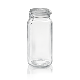 Bocal de stockage en verre avec fermeture hermétique - 2 L