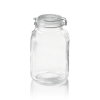 Bocal à provisions en verre avec fermeture hermétique - 3 L