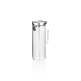 Carafe en borosilicate et couvercle inox - 1 L